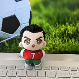 Haaland Bellingham Cotton Doll 7.5cm Mini Stuffed Plush Toy World Cup Souvenir Collectible Figure Pendant Bag Charm Gift for Fan