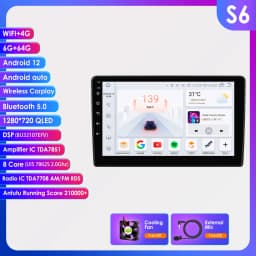 360Camera Android 13 Car Radio For Opel Zafira B Astra H 2005-2014 Car Multimedia GPS 4G Carplay Intelligent Screen autoradio