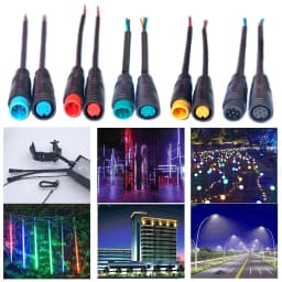 5 Styles Optional Cable Ebike Accessories 2/3/4/5/6Pin Cable Display Pin Base Connector Waterproof Connector