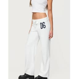 Women Autumn Y2K Solid Baggy Harajuku Drawstring Cargo Pants Number Print Wide Leg Pants Parachute Sweatpants Joggers Trousers