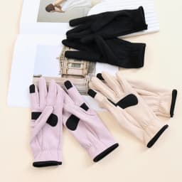 BirdTree, Silk Touchscreen Women's Gloves, Lining Silk, Thicken Warmth Cycling Finger Gloves, 2026 Autumn Winter New S69307JF