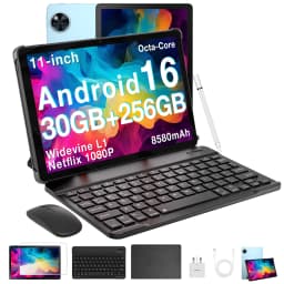 Global Version Doogee U11 Pro Android 16 Tablet 30Gb(6+24) 256Gb 11" Hd 90Hz Display 8580Mah Battery Unisoc T7200 Widevine L1