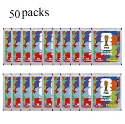 Panini 2026 FIFA World Cup Sticker Sealed Box 50 Packs Estimated 350 Collectible Soccer Player Blind Stickers For Fan Collection