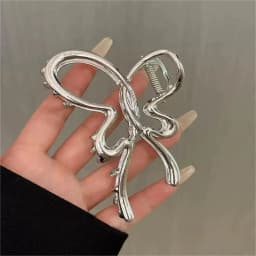Imitation Metal Silver High-Grade Large Size Head Clip Hair Accessories For Women