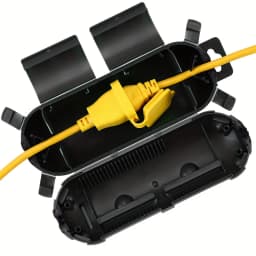 Extension Cord Plug Connection Protective Safety Cover, Water-Resistant Indoor Outdoor,String Holiday Christmas Lights Tools Fan