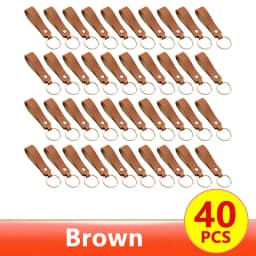 1/100pcs 8Color PU Leather Keychain Business Gift Suitable for Men and Women Car Key Strap Waist Wallet Keychains and Keyrings