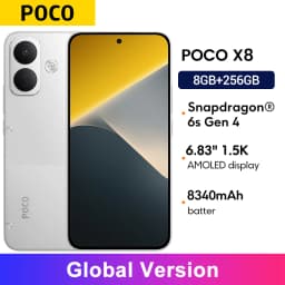 Global Version POCO X8 Snapdragon® 6s Gen 4 Smartphone NFC 50MP main camera 8340mAh 6.83" AMOLED display 67W HyperCharge