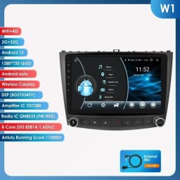 Hizpo Android 14 Car Radio 2 Din Auto Player For Lexus IS250 200 300 350 2006-2012 Stereo Apple Carplay GPS Navigation AI Voice