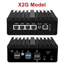 12th Gen Intel N150 7305 Fanless Firewall Computer 4x 2.5G LAN N6005 N5105 J6412 Barebone Mini PC OPNsense PfSense Home Server