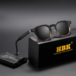 HBK Fashion Retro Men Sunglasses Classic Square Frame Design Sun Glasses Women Outdoor Travel Party Business Festival Gift