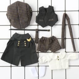 New Ob11 Doll British Style Baby Doll Clothes Beret Vintage Cape Doll Clothes For Penny, Nendoroids Ob11, Mollys, Obitsu 11