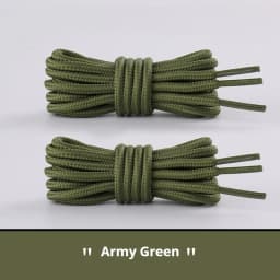 Heavy Duty Round Boots Shoelaces Durable Polyeste Outdoor Shoe Laces for Hiking Sporting Running Tear-Resistant Cotton Laces
