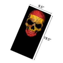 Skull Pattern Seamless Breathable Neck Warmer Gaiter Men Cycling Bandana Women Running Hiking Tube Scarf Sunshield Face Mask
