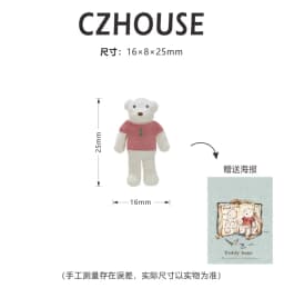 1/6 Scale Miniature Dessert Collection: Heart Cake, Churros, Smile Cookies Soda Bottle & Tiny Bear for BJD Dollhouse Party Scene