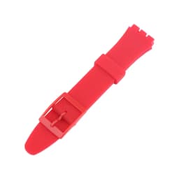 Watch strap accessories compatible for Swatch 17mm19mm colorful silicone rubber waterproof wristband bracelet for men and women