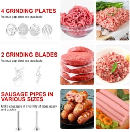 Metal Food Grinder Attachments for All KitchenAid Chef and Cuisinart Stand Mixers SM-50 Series. Meat Grinders, Sausage Stuff