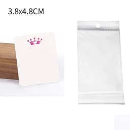 50Sets Earring Cards with 50pcs Bags Necklace Earring Display Cards Self-Seal Bags for Jewelry Packaging Price Tag Card Holder
