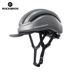 ROCKBROS Cycling Integrated Helmet High Strength 54-60cm Head Circumference Wide Brim Helmet Photochromic Goggles Cycling Helmet