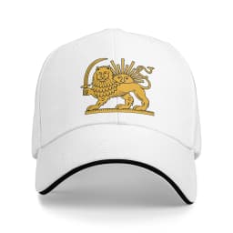 Iran Flag Emblem Lion and Sun Baseball Cap Hip Hop Sandwich Hats Men Women Polyester Hats Cap Outdoor