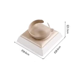 Champagne White Display Case Necklace Rack High-End Jade Jewelry Display Props Counter Display Crystal Exhibition Stand