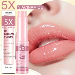 5X Niacinamide Instant Volumizing Lip Balm, Containing Vitamin C, Hyaluronic Acid, and Collagen - High-Shine Lip Balm Suitable for All Skin Types, Creates Sexy, Glossy, and Plump Lips - Enhances Lip Volume and Elasticity, Instantly Plumps and Smoothes Lip Lines - Adds Vibrant Shine, Makes Lips More Plump and Full, Suitable for Dry, Chapped, Dead Skin, and Lip Lines, Korean Skincare Product, Unisex, a Must-Have for All Seasons