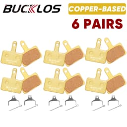 BUCKLOS MTB Disc Brake Pads for SHIMANO B01S Copper-Based Metal Hydraulic Brake Pad Mountain Bike Brake Pads for MT200 M535 M395