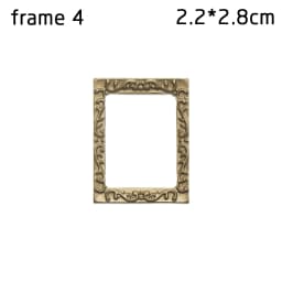 1:12 Scale Vintage Gloden Frames Miniature Oil Painting Dollhouse Ornament Mini Picture Retro Mirror Kids Toys Doll Accessories