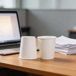 50/100PCS White Paper Cups Juice Milk Coffee Disposable Hot Cold Drinking Paper Cups Weddings Birthdays Picnics Packing