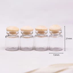 4pcs 1/12 Dollhouse Miniature Glass Mini Simulation Candy Jar Kitchen Food Storage Bottle Furniture Toys for Doll House Decor
