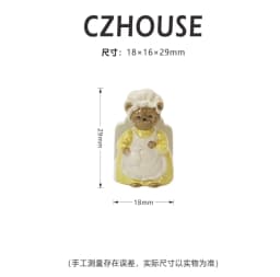 1/6 Scale Miniature Dessert Collection: Heart Cake, Churros, Smile Cookies Soda Bottle & Tiny Bear for BJD Dollhouse Party Scene