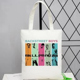 Backstreet Boys tote bag canvas torba na zakupy einkaufstasche grocery shopper woman