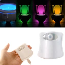 Color Changing Toliet Night Light Motion Sensor Led Motion Activated Washroom UV Slap Activated Butt Smart Night Light