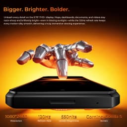 OUKITEL WP500 5G Rugged Smartphone, 6.78'' FHD+ Display, 36GB RAM(12GB +24GB ) + 1TB Storage, 10000mAh Large Battery, Ultra Bright Camping Light, 108MP Main Camera, Android 16, One-Touch Privacy Kill Switch, 45W, Gemini AI Industrial Outdoor Mobile Phone