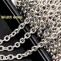 1meter Stainless Steel Chains for Jewelry Making DIY Rolo Cable Link Chain Necklace Bracelet Handmade Accessories Wholesale