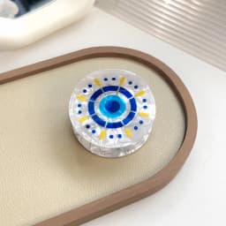 1Pcs Women's Türkiye Blue Eye Shark Clip Transparent Texture Clamping Firm Hair Clip Daily Commuting/Leisure Hair Ornament