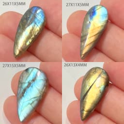 Wholesale Natural Stone Loose Beads Irregular Shape Bead Blue Purple Labradorite Cabochon 2-4Pcs/Lot
