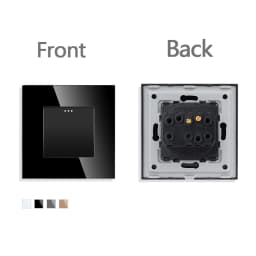 TAWOIA French Polish Power Socket Touch Switch Glass Panel USB Double Outlet Triple Wall Sockets Button Switch Fits E-type Plugs
