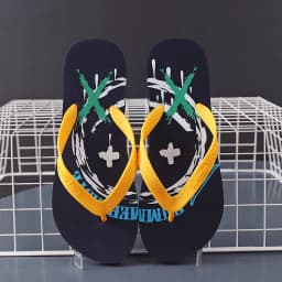 Hawaii Print Slippers Men Flip Flops Beach Sandals Non-Slip Flat Shoes Casual Slipper Indoor House Shoes for Men Outdoor Slides