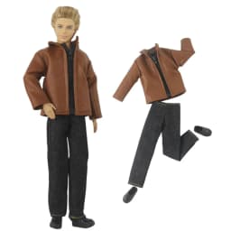 1 Set Doll Clothes Leather Clothing Outfit for 12 Inch Ken Doll Many Style for Choice 05