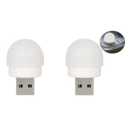 1-20Pcs Mini USB Night Light Warm White Eye Protection Book Reading Light USB Plug Computer Mobile Power Charging LED Night Lamp