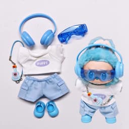 For Labubu Select High-quality Doll Clothing 15-17CM Casual Wear Set - 6-piece Set Labubu Universal Clothing