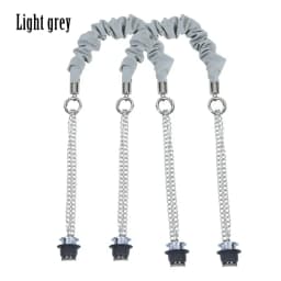 New 1 Pair Long OBag Leather Handles Strap Fold Pleat with Silvery Chain for OBag O Bag DIY Women Shoulder Handbags