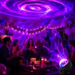 LED Starry Sky USB Galaxy Projector Light with Remote Control and RGB Lighting (7 Modes) – Ideal for Home Bedrooms, Game Rooms,