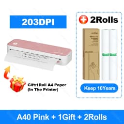 Peripage A40 P81 Inkless Portable A4 Thermal Printer Wireless Bluetooth USB Printing Text PDF Document Photos A4 Machine Maker