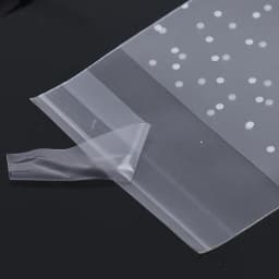50pcs 100Pcs Transparent Dot self-adhesive Jewelry Packaging Bags Fresh-keeping Dustproof Reclosable Candy Cookie Storage DIY