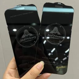 3pcs 360° Privacy ESD Tempered Glass ANTI STATIC Screen Protector Film For iPhone Duo 18 Pro Max 17 Air 17E 16 Plus 15 14 13