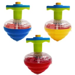 Simulation Conch Flashing Spinning Top Gyro Light Up Toy Kids LED Music Gyroscope Launcher Rotating Fun Birthday Party Favors