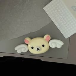 Cute Rilakkuma Wave Point BB Hair Clip Cartoon Angel Winged Little Bear Bangs Side Clip Kawaii Girl Hairpins Accessories Gift