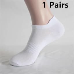 1-10 Pair Ankle Sock Womens and Mens Couple Student Cotton Ear New Mesh Athletic Sports Running Solid Color Boat Sock Plus Size