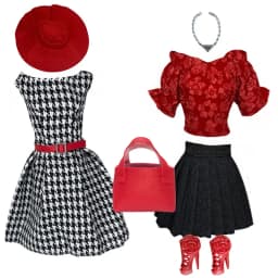 Doll Clothes Deluxe Fashion Pack Tea TIME Black & RED Classic Set for 11.5” Doll